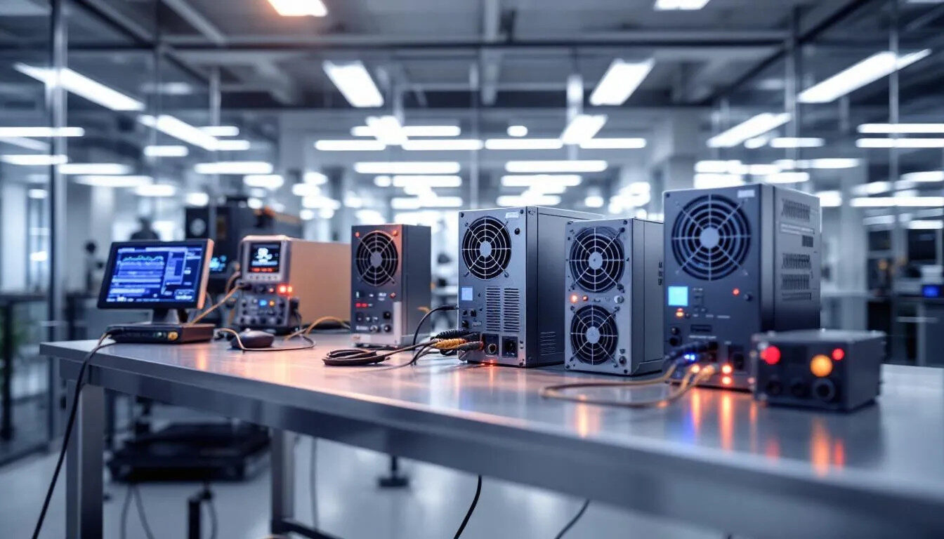 Testing and evaluating ATX power supplies in a lab setting.