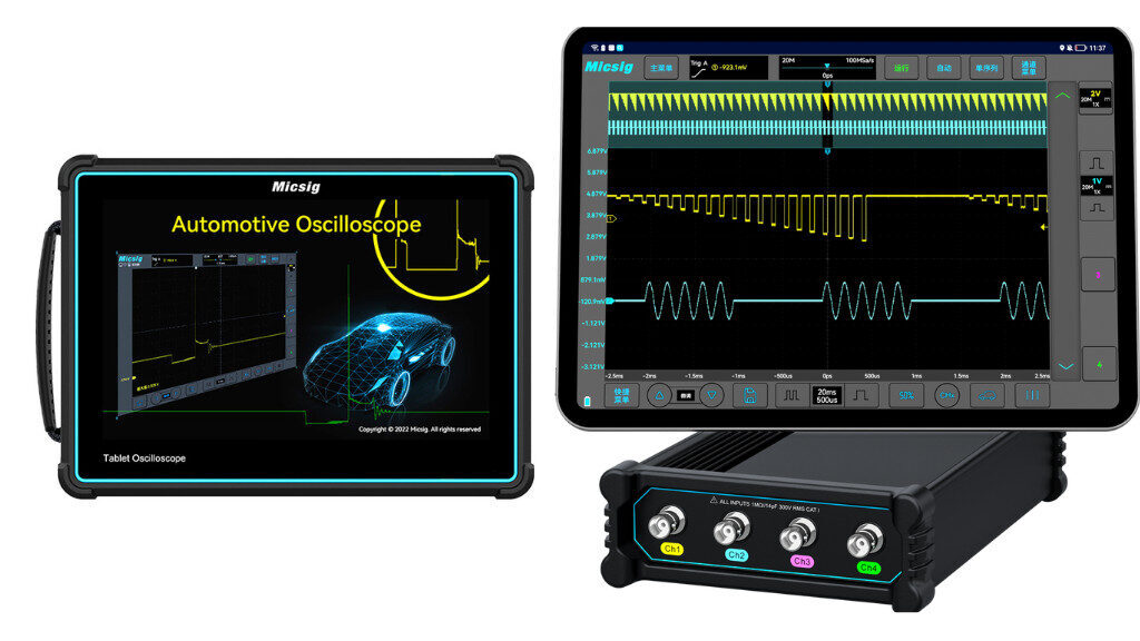 Different types of oscilloscopes.