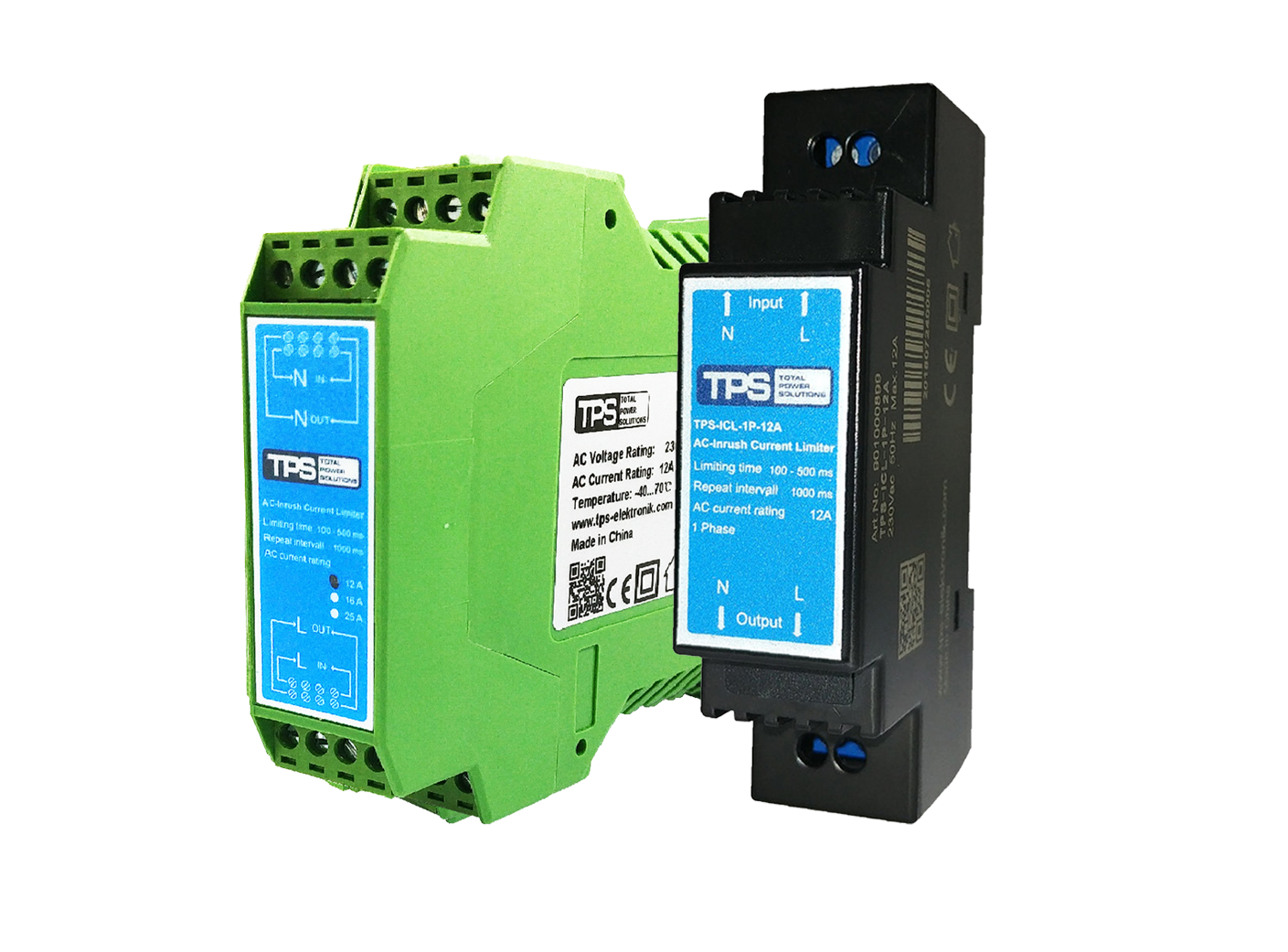 Different types of inrush current limiters available in the market.