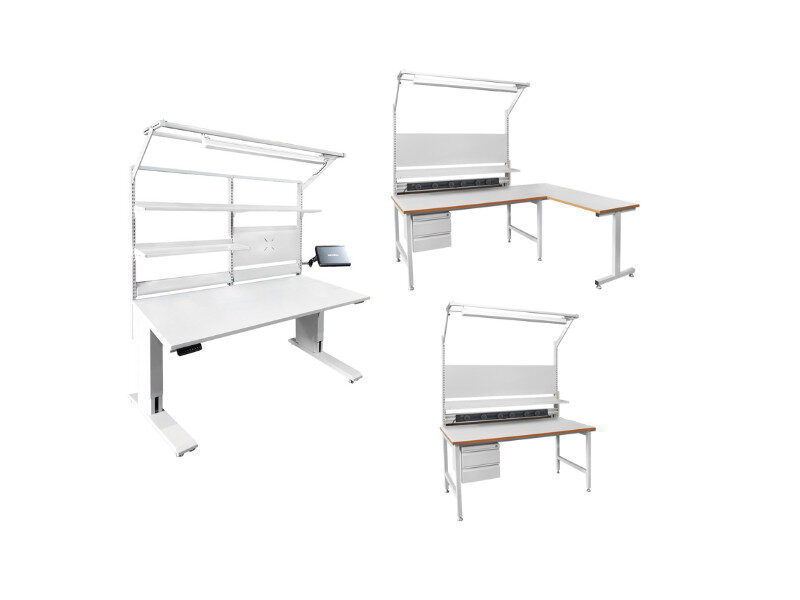 Different styles of ESD tables suitable for various needs.