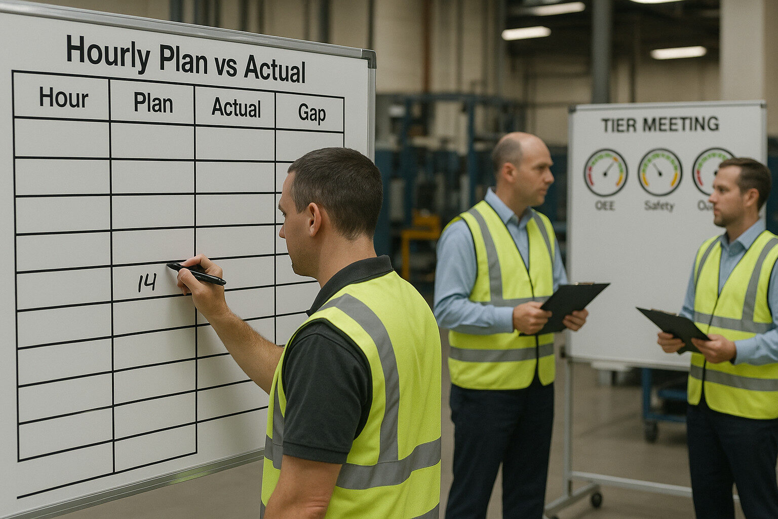 Daily management system that sustains ways to improve manufacturing productivity and efficiency.