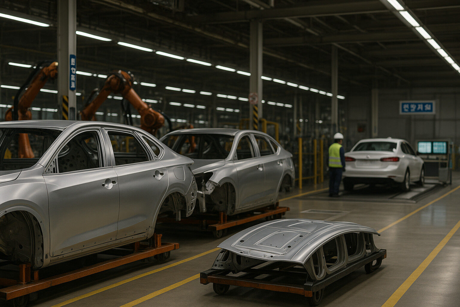 Automotive assembly in South Korea with emphasis on testing and documentation cadence.