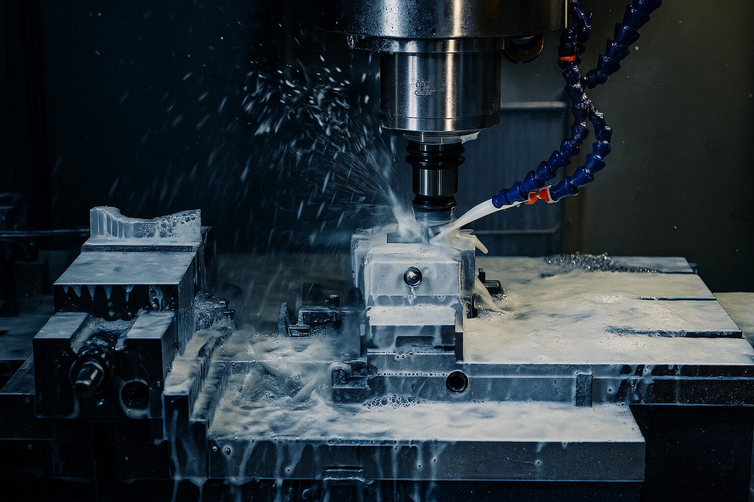 CNC milling coolant splash – TPS Elektronik