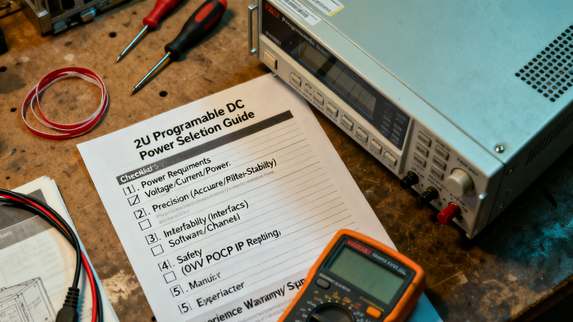 A practical selection checklist for choosing the right 2U Programmable DC Power unit for medium production needs.