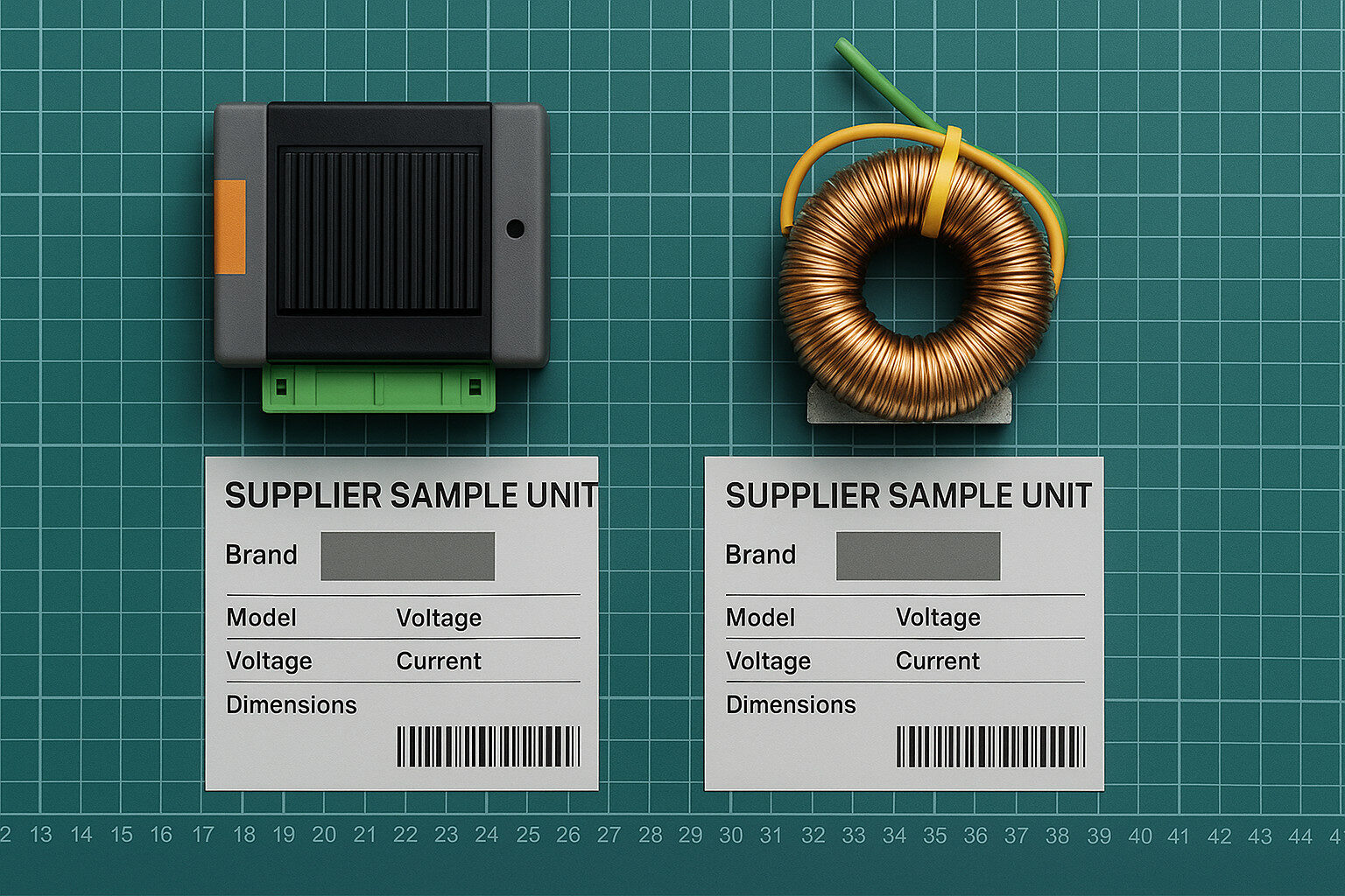 Lieferantenvergleichsmuster zur Bewertung von Mechatronikunternehmen und deren Fertigungsqualität.