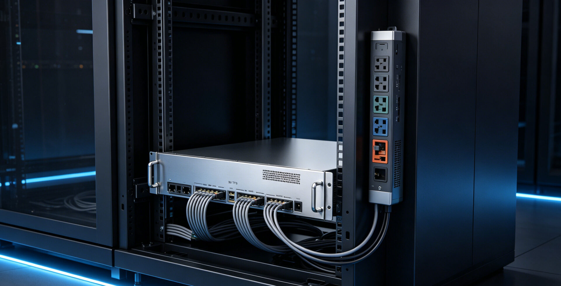 3U Chassis PDU Compatibility Rack Power Distribution Integration3U-Chassis PDU-Kompatibilität Rack-Stromverteilungsintegration