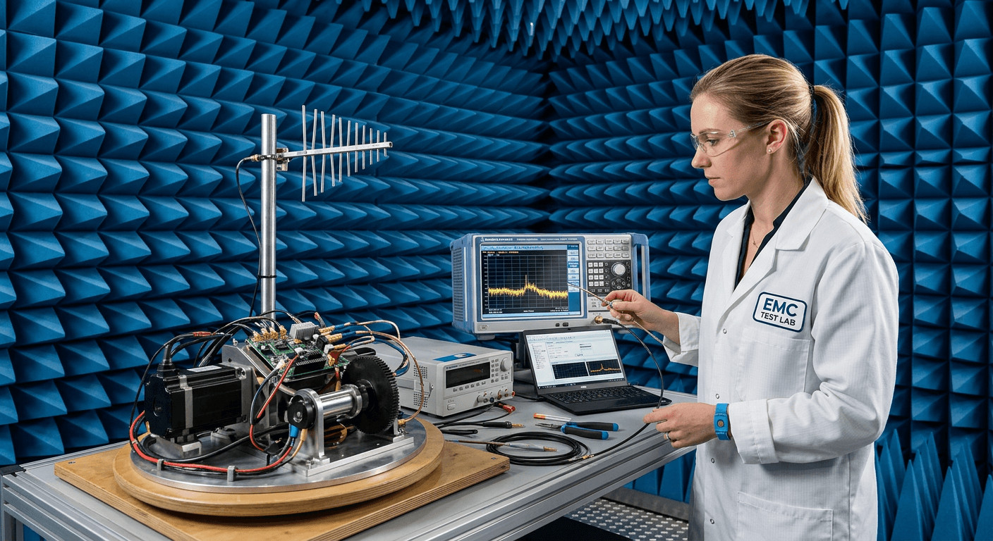 mechatronic-system-emc-testing / mechatronisches-system-emv-pruefung