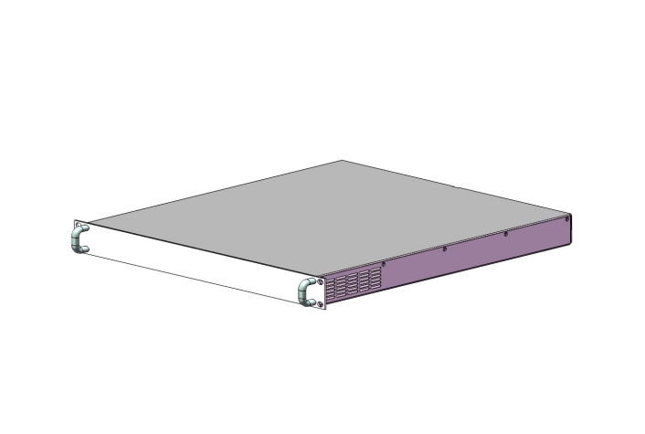 Jedes TPS-Gehäuse verfügt über einen pulverbeschichteten Stahlrahmen und eine Aluminium-Frontplatte mit integrierten Griffen und Montageschienen für die einfache Installation in einem Standard-19-Zoll-Rack.
