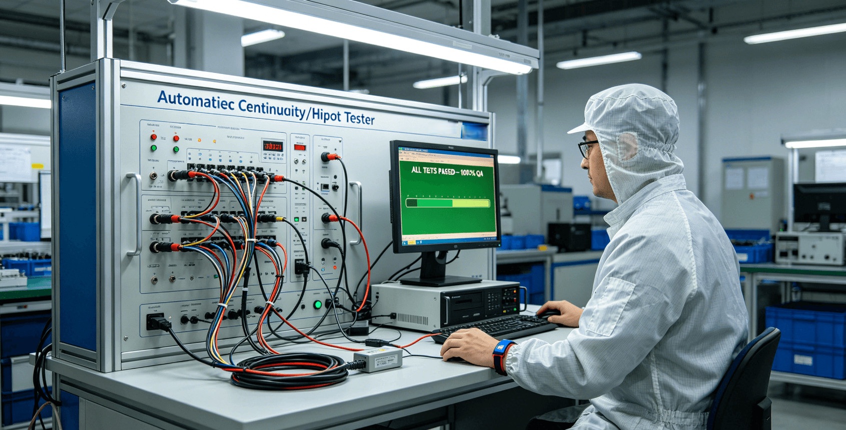 Cable-Harness-Continuity-Test-Hipot-Safety-Tester-Electromechanical-Box-Build