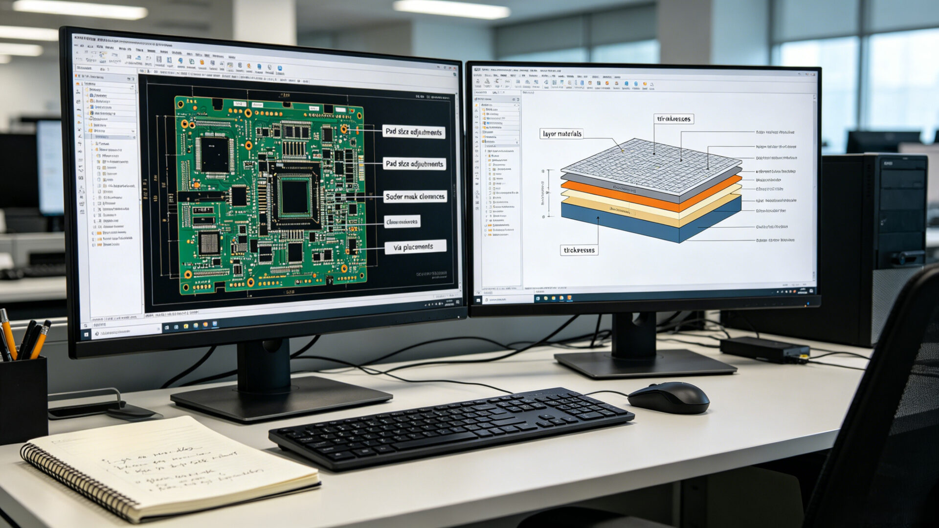 DFM Analysis PCB Design Gerber Review Stack‑Up Engineering Workstation