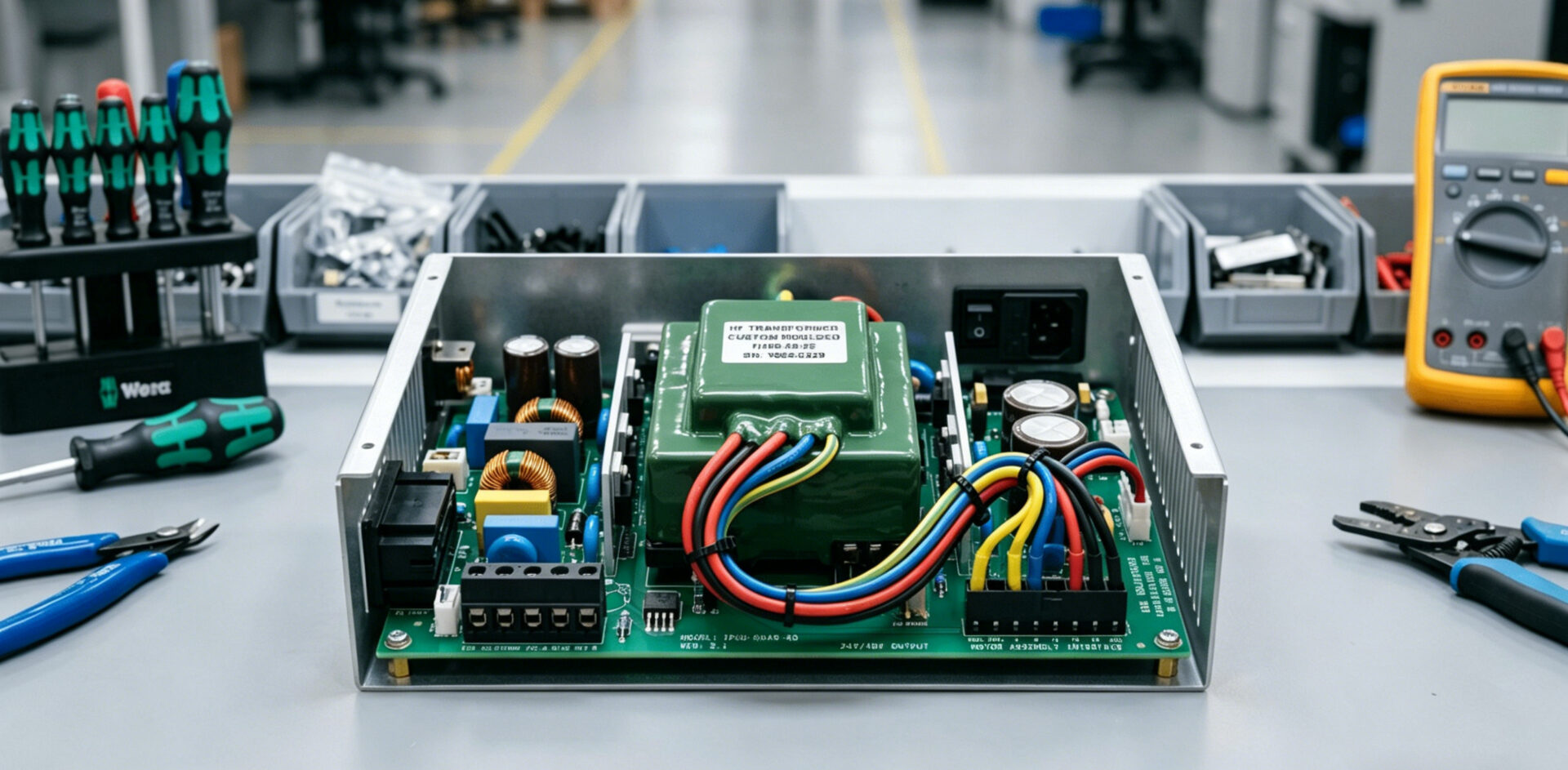 Overmoulded-Transformer-in-Electric-Assembly