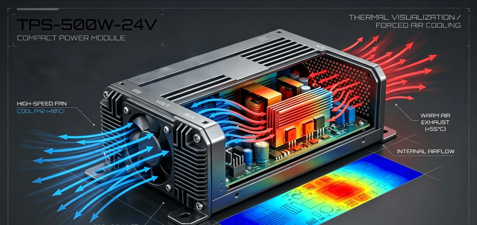high-efficiency-power-module-forced-air-cooling