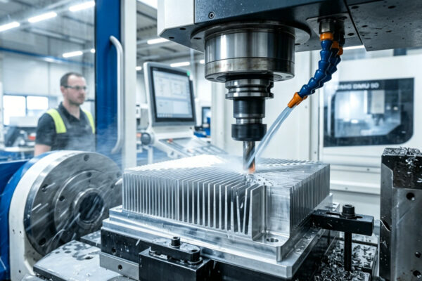 premium industrial cnc milling machine heatsink