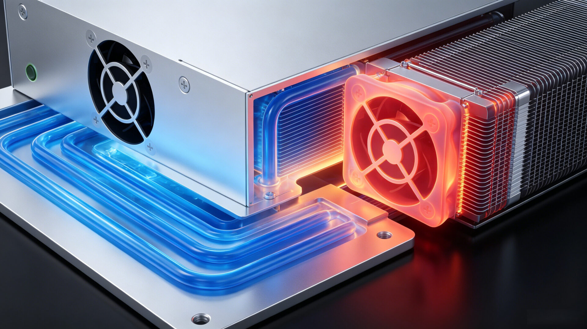 Automotive Power Module Liquid Cooling Forced Air Thermal Management Heat Sink – TPS Elektronik