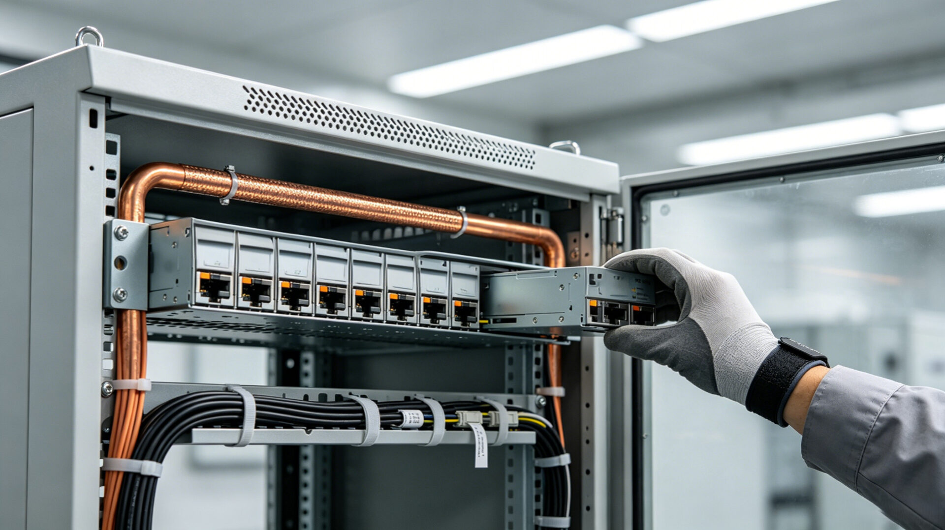 CRPS Power Shelf Data Center Cabinet Redundant Hot‑Swap 48V Busbar Integration – TPS Elektronik