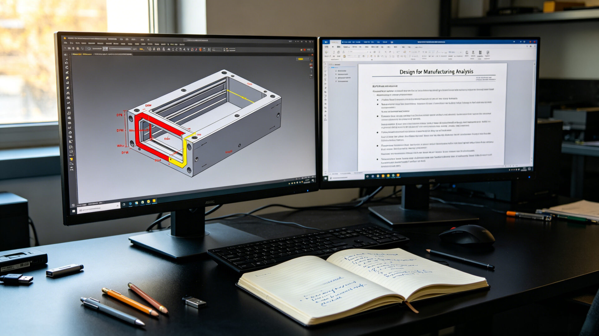 DFM Review CNC Machining Aluminum Enclosure Design CAD Model Feedback Workstation – TPS Elektronik