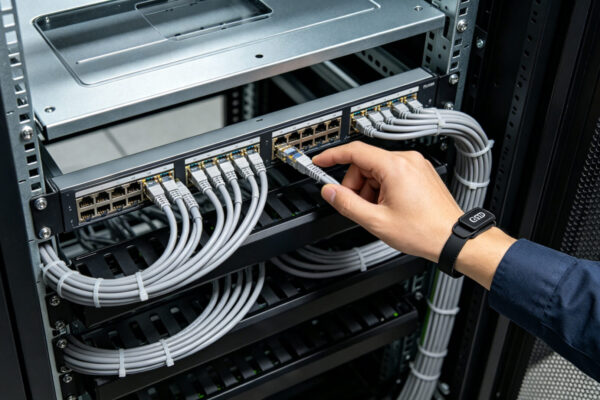 Data Center Cabinet Cable Routing Velcro Management Cat6A Ethernet Structured Cabling – TPS Elektronik