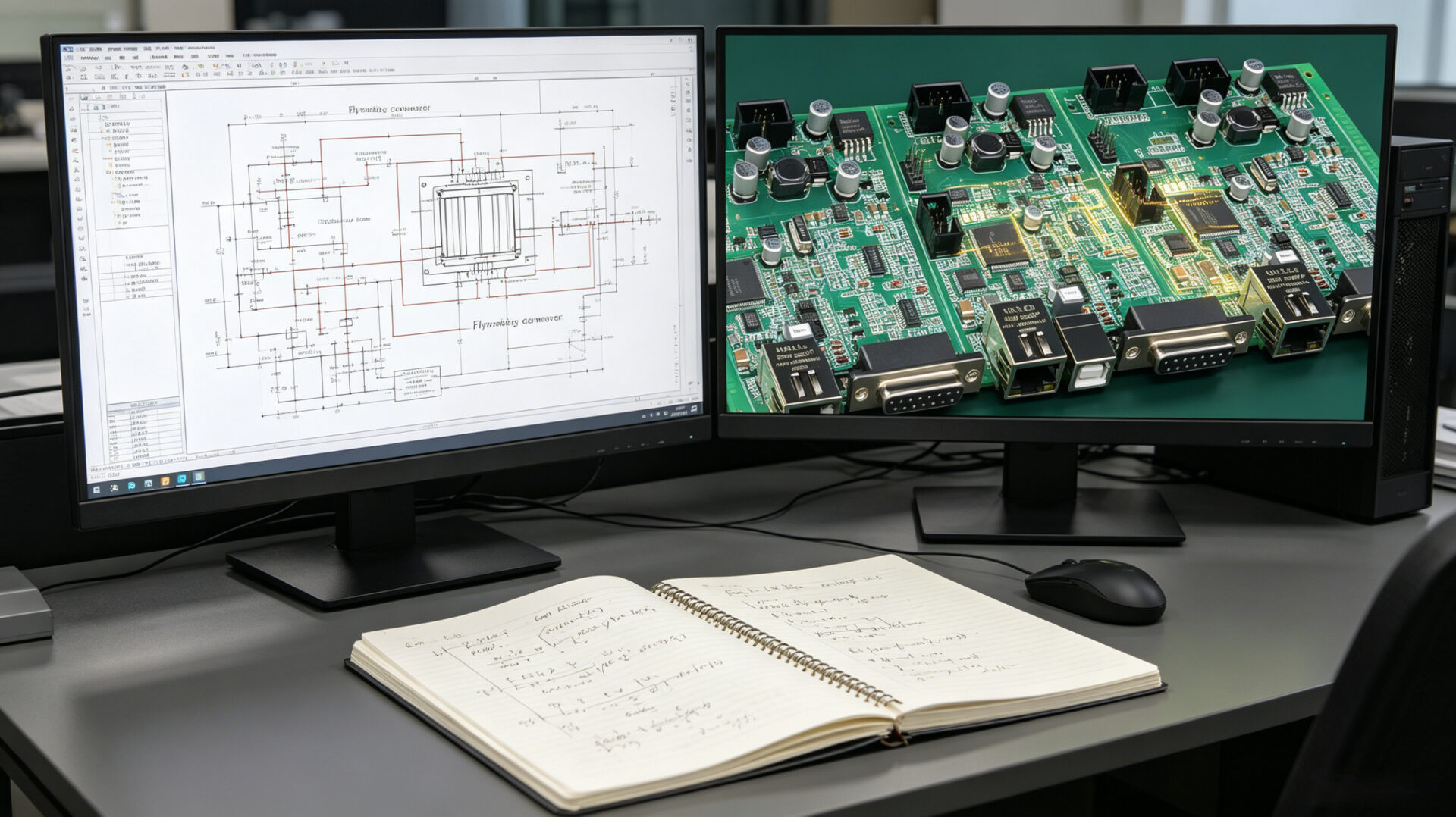 EMC Compliant Power Supply PCB Design Engineer Workstation Schematic Review – TPS Elektronik