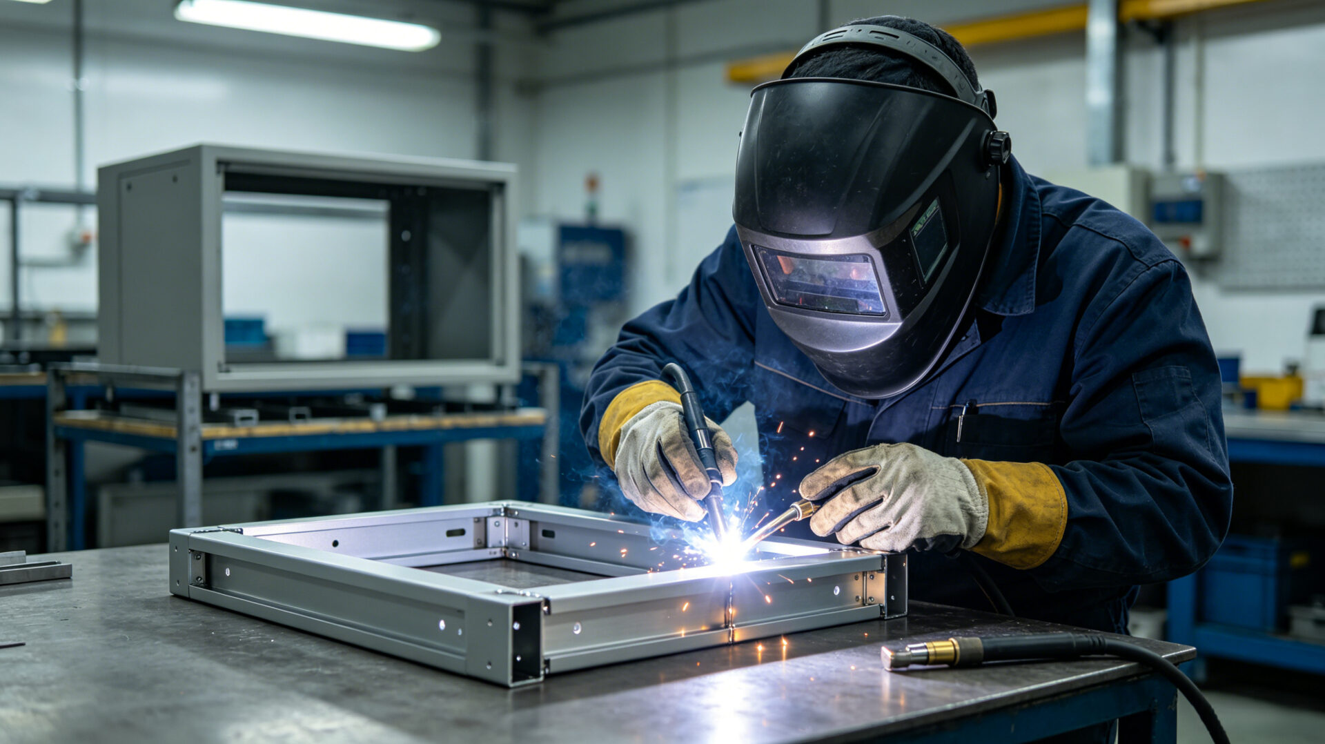 MIG TIG Welding Aluminum Steel Enclosure Frame Assembly TPS Elektronik – TPS Elektronik