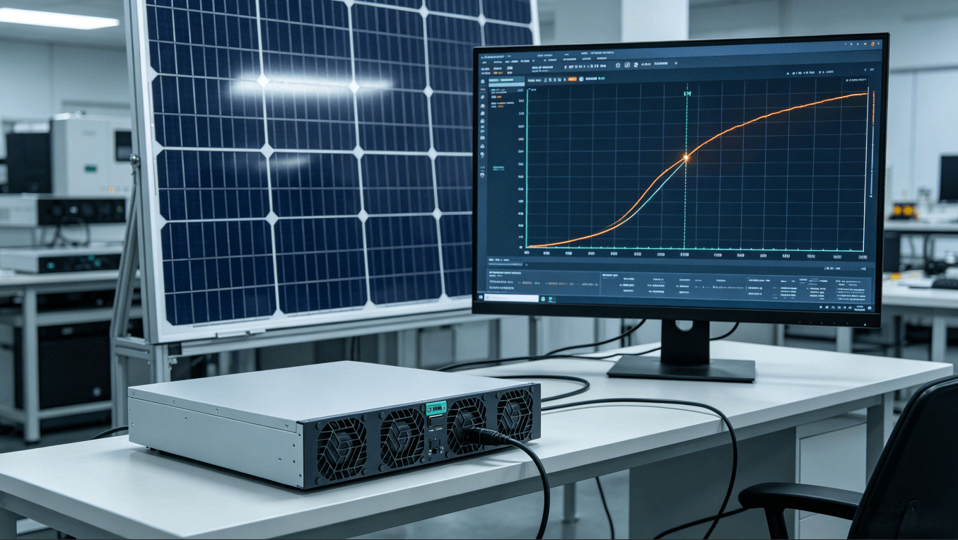 PV Simulation MPPT Testing Solar Inverter Bidirectional Power Module I‑V Curve – TPS Elektronik