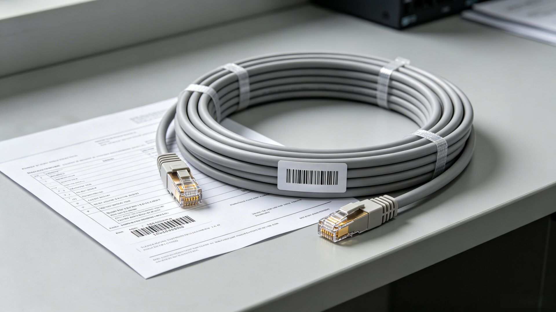 TPS Factory Pre‑Terminated Copper Trunk Cable Assembly Spool Labeled Test Report – TPS Elektronik