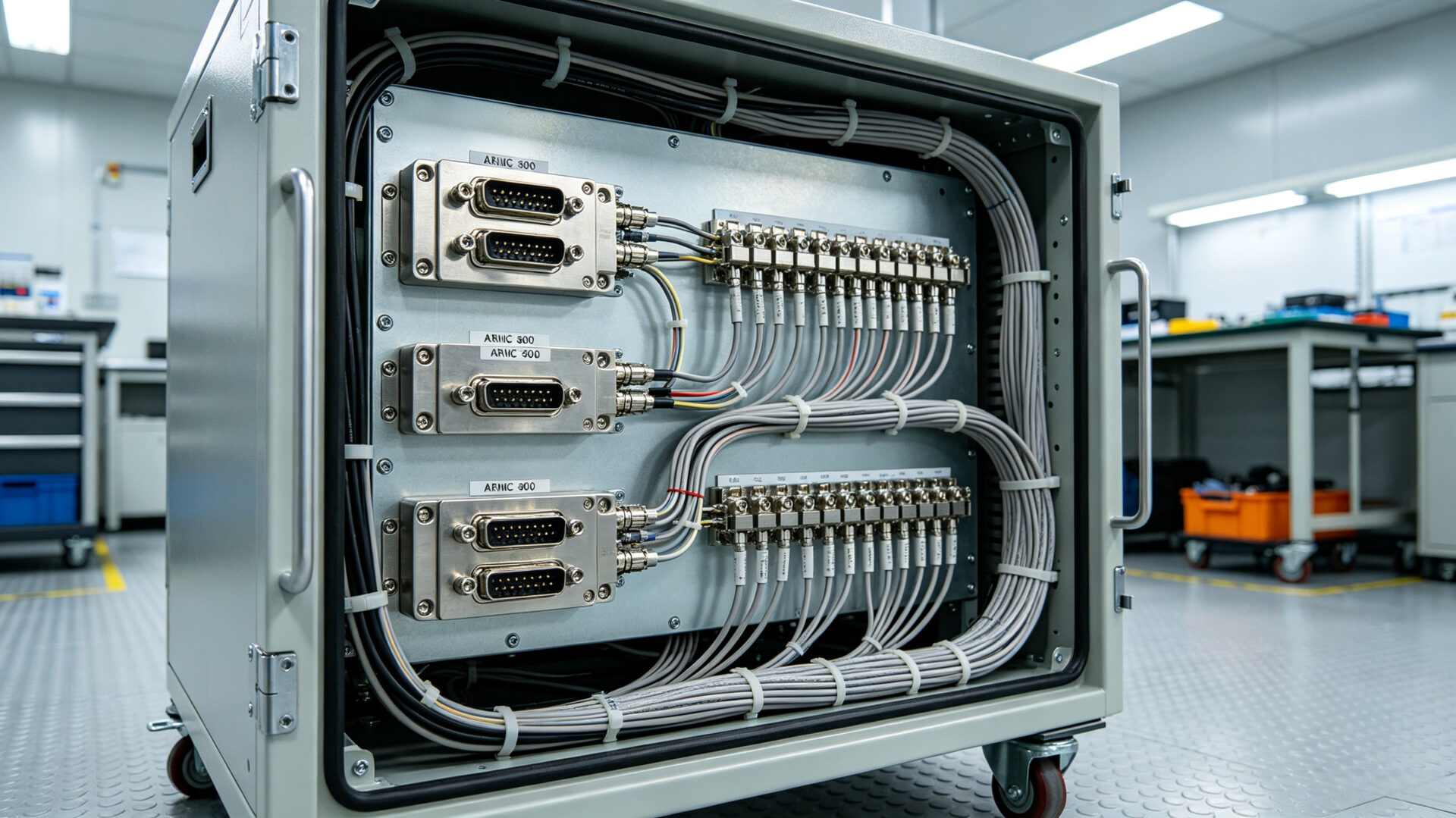 Aerospace Avionics Rack Backplane with ARINC 600 Connectors