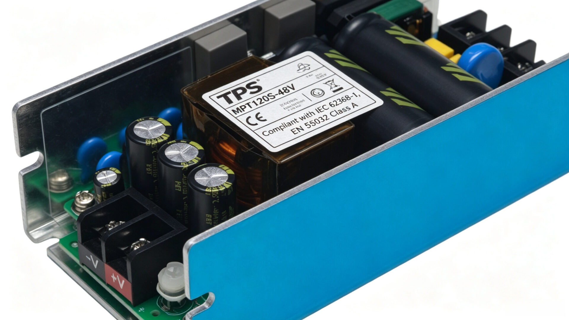IEC62368‑1 CE Certified 48V Open Frame Power Supply Label – TPS Elektronik