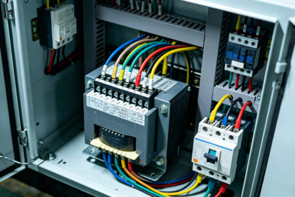 Industrial Control Transformer Installed in Automation Panel Wiring – TPS Elektronik