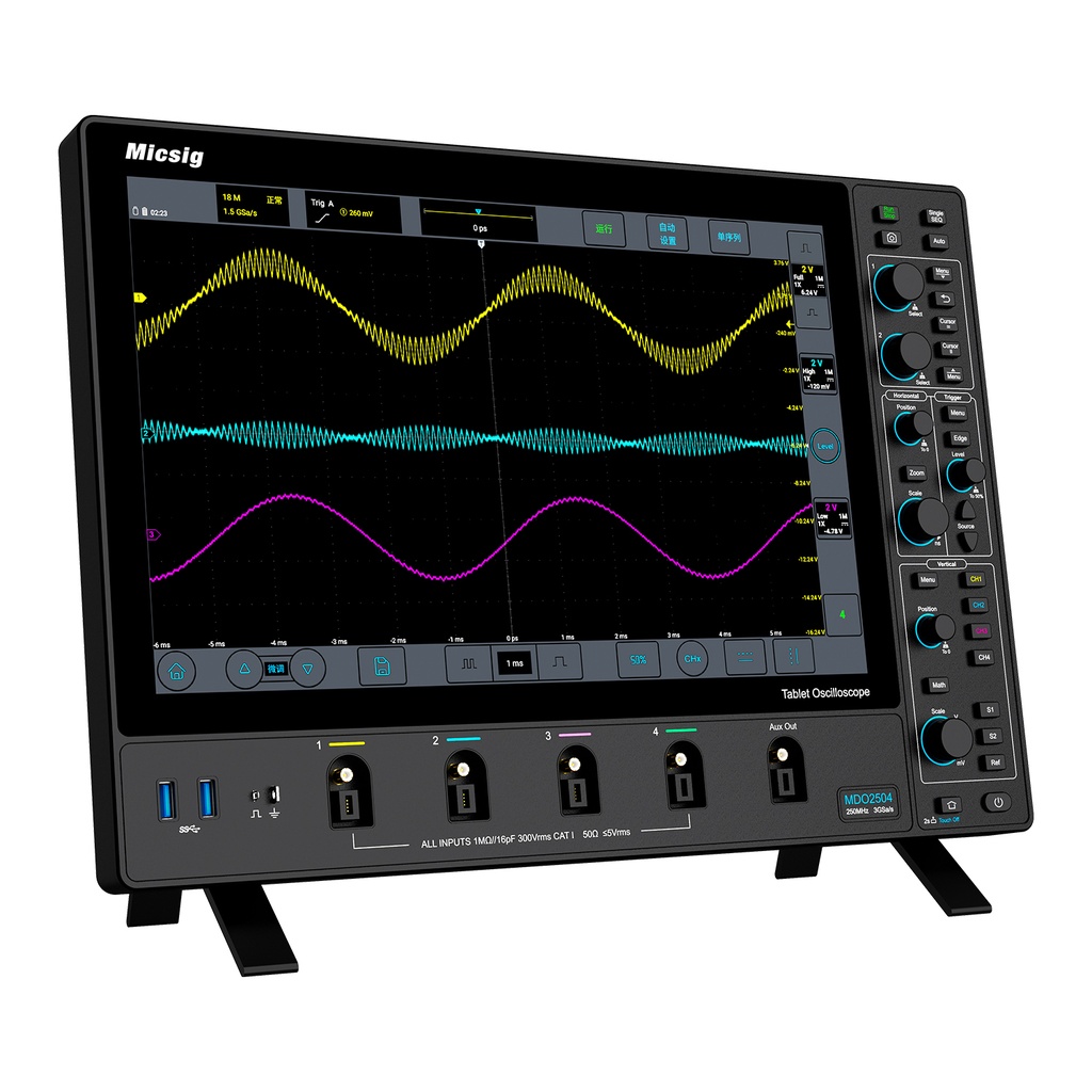 Oscillograph TO2004 tablet oscilloscope