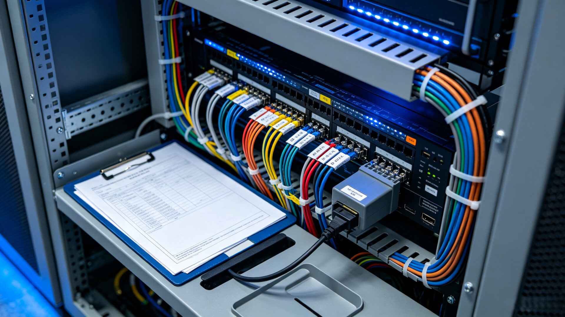 Power and Signal Harness Integration in Hyperconverged Rack