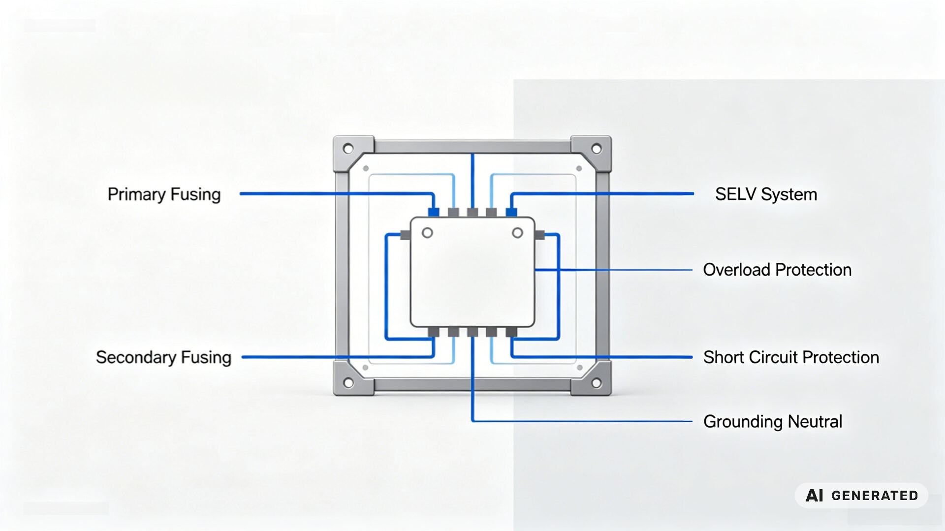 Schéma de protection et de courant d’appel d’un transformateur de commande industriel – TPS Elektronik