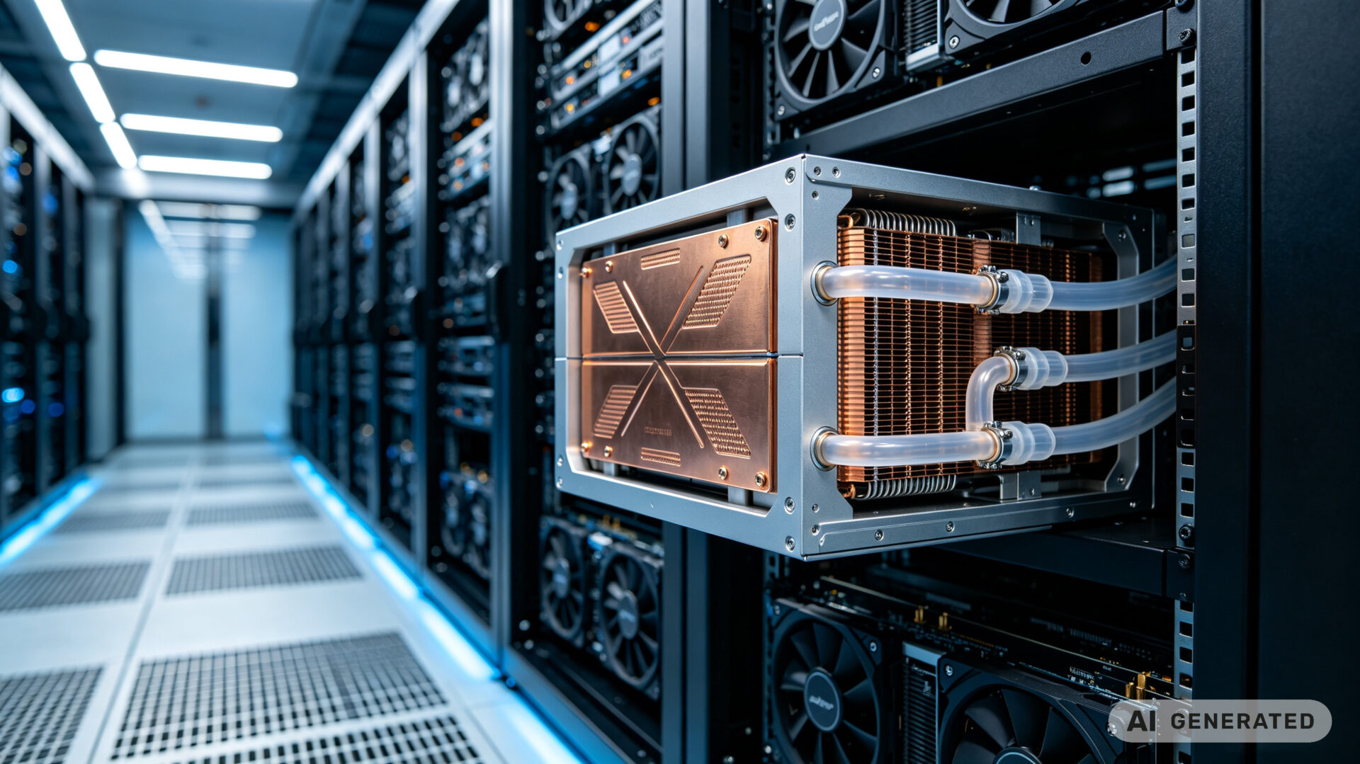 Copper-Aluminum Hybrid Server Enclosure with Liquid Cooling Manifold