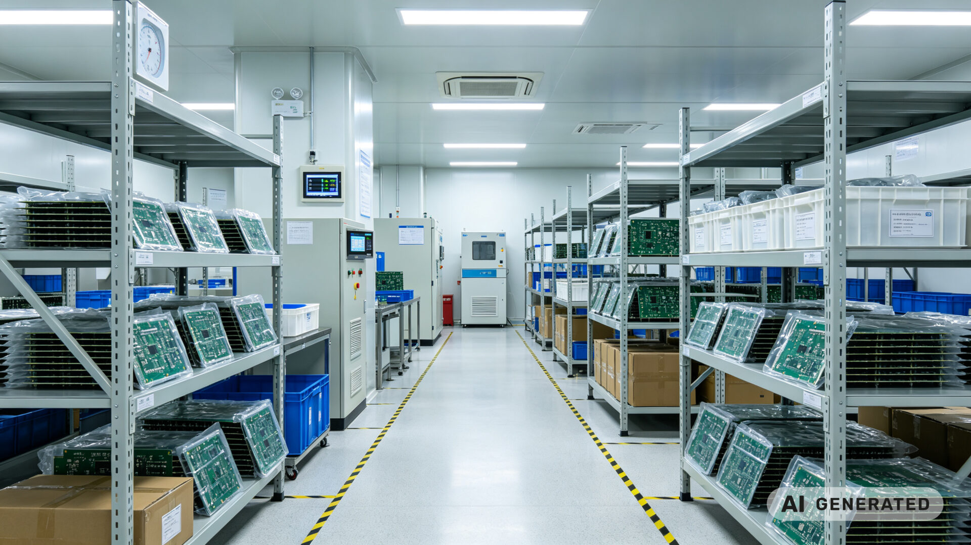 ESD-Safe Short-Term Storage Warehouse for PCB Assemblies