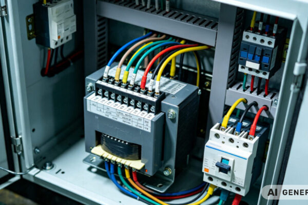 Industrial-Control-Transformer-Installed-in-Automation-Panel-Wiring-–-TPS-Elektronik