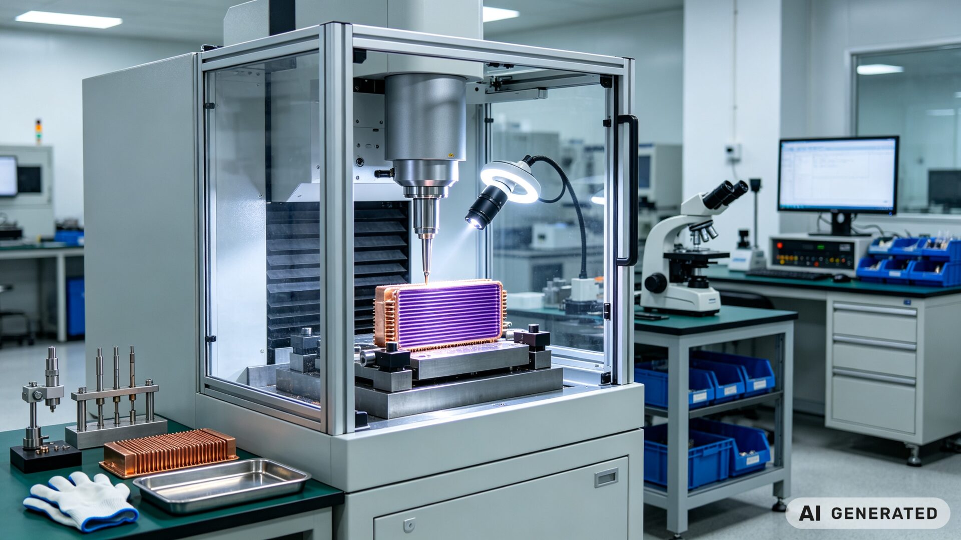 TPS Precision CNC Micro-Milling Facility for Micro-Channel Coolers