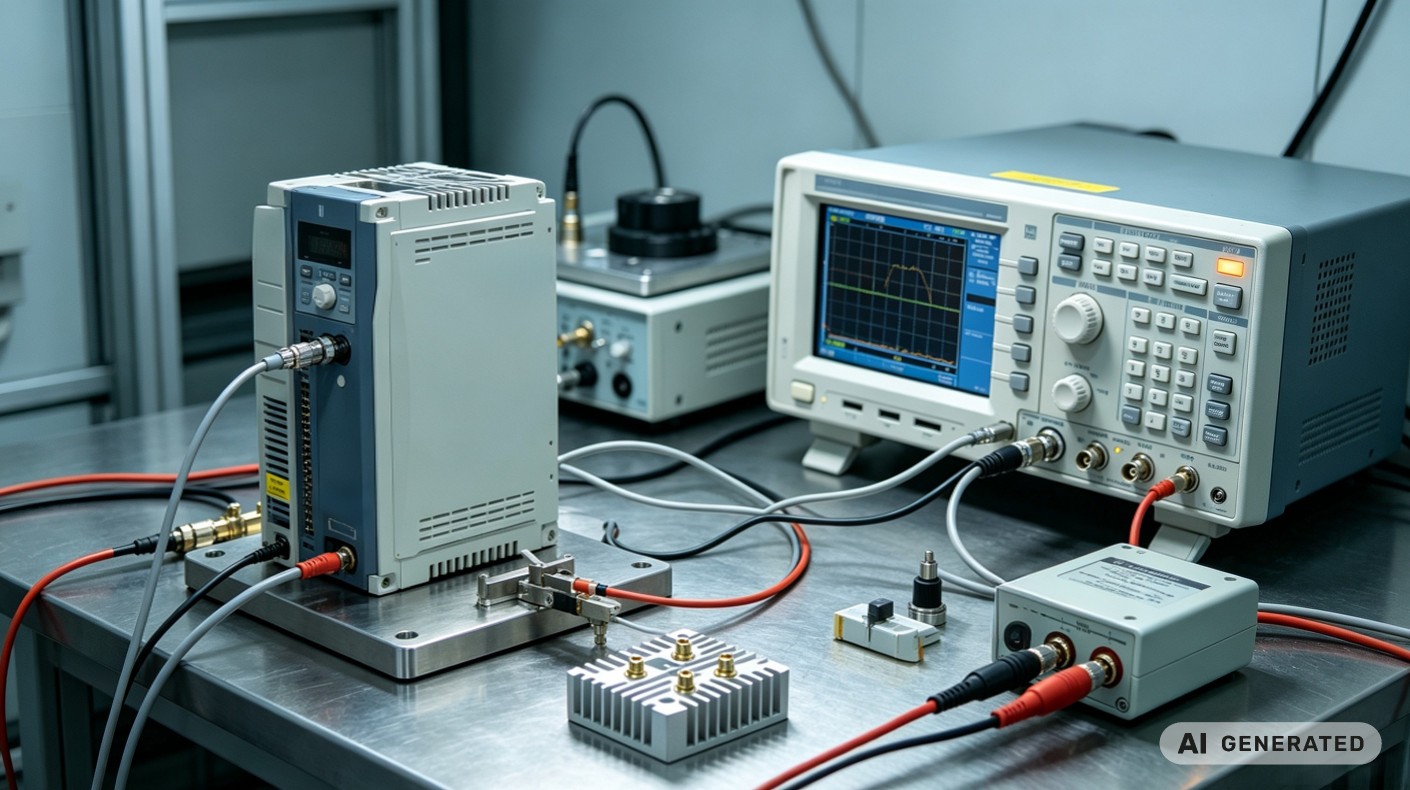 VFD Conducted Emissions Testing for IEC 61800-3 TPS EMC Laboratory