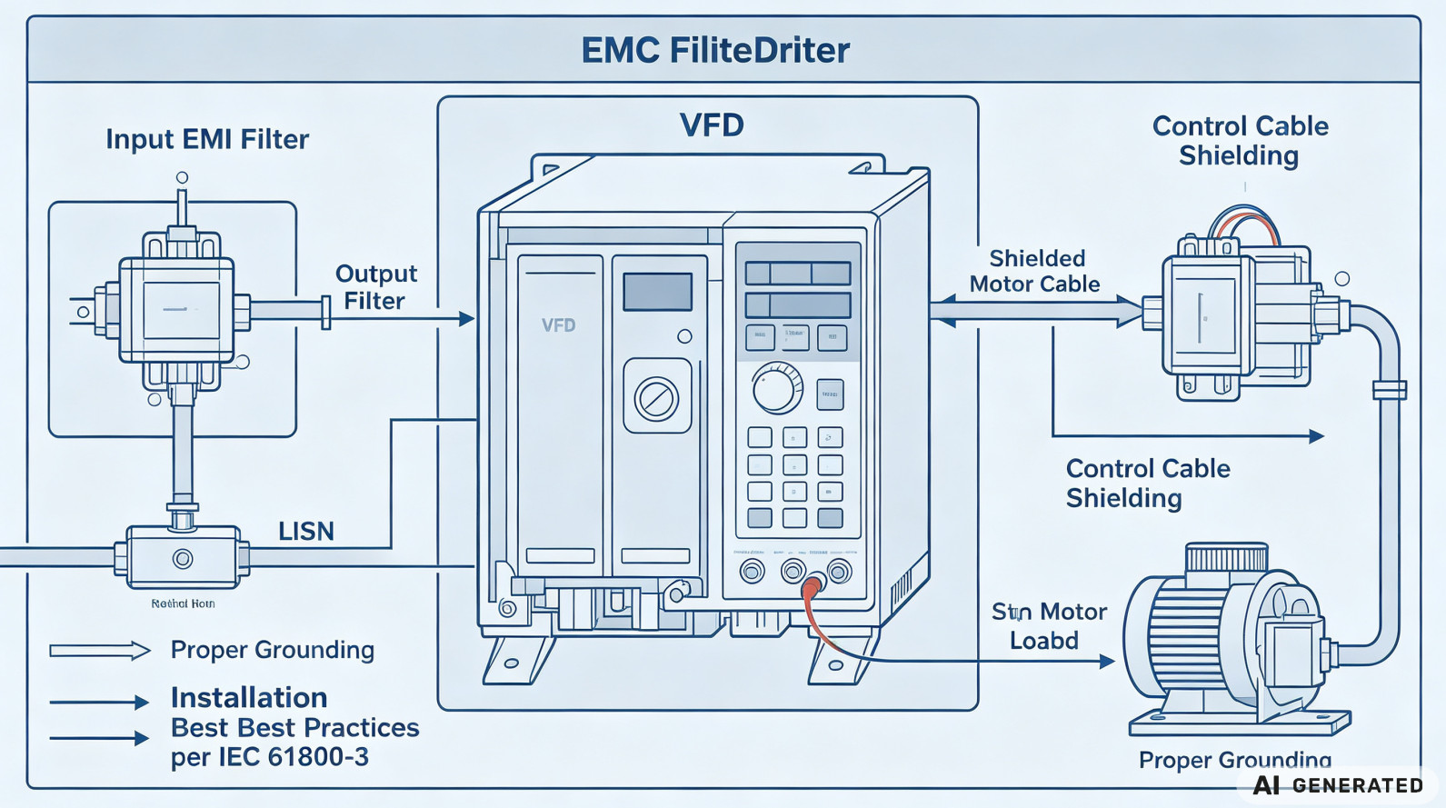 EMV-Filterdesign für Frequenzumrichter zur Einhaltung der IEC 61800-3-Norm
