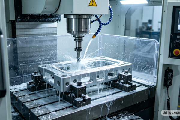 5-Axis CNC Machining of Aluminum Frame for Robot Cell Automation