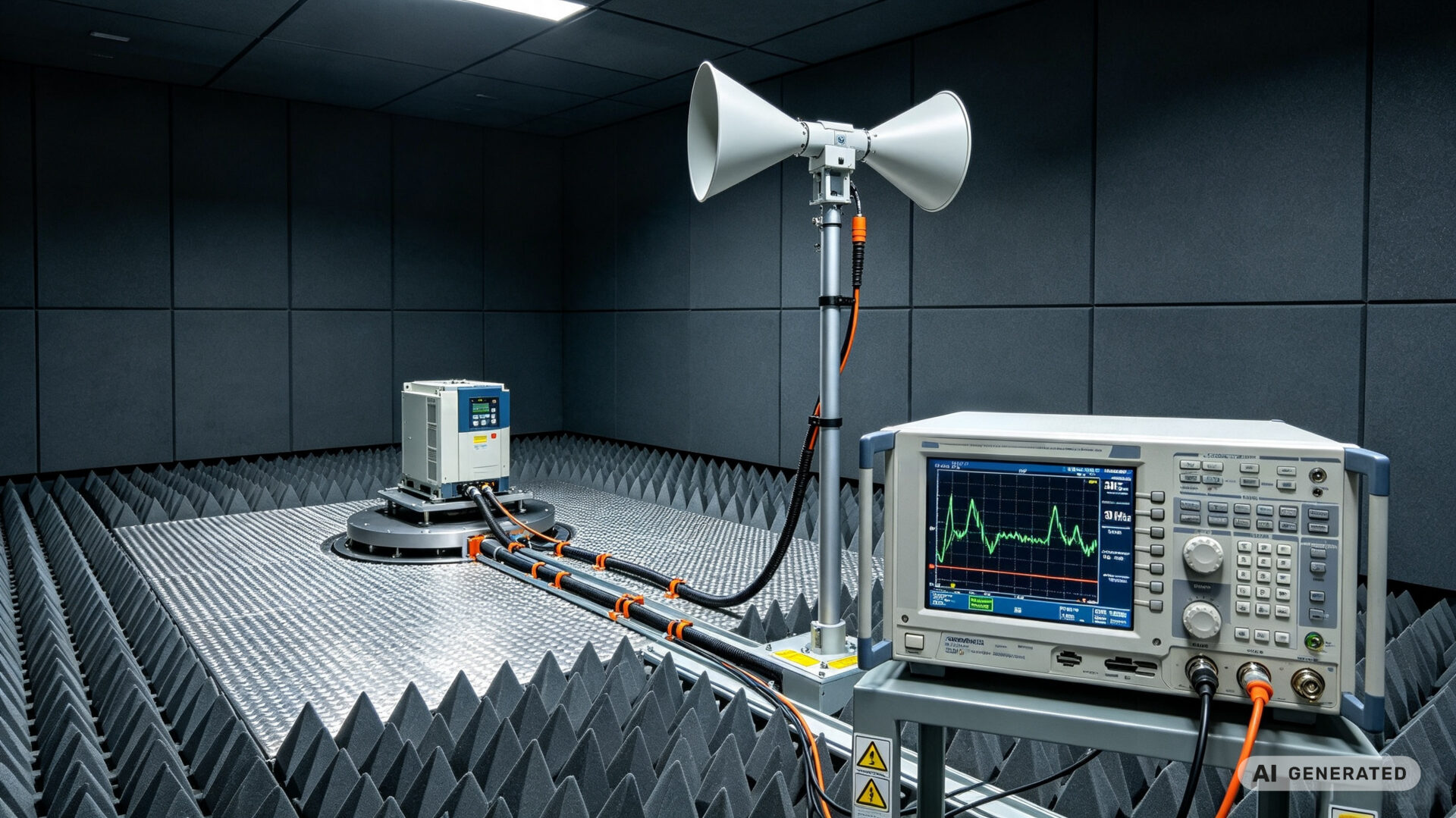 CISPR 11 Radiated Emissions Pre-Compliance Industrial Drive