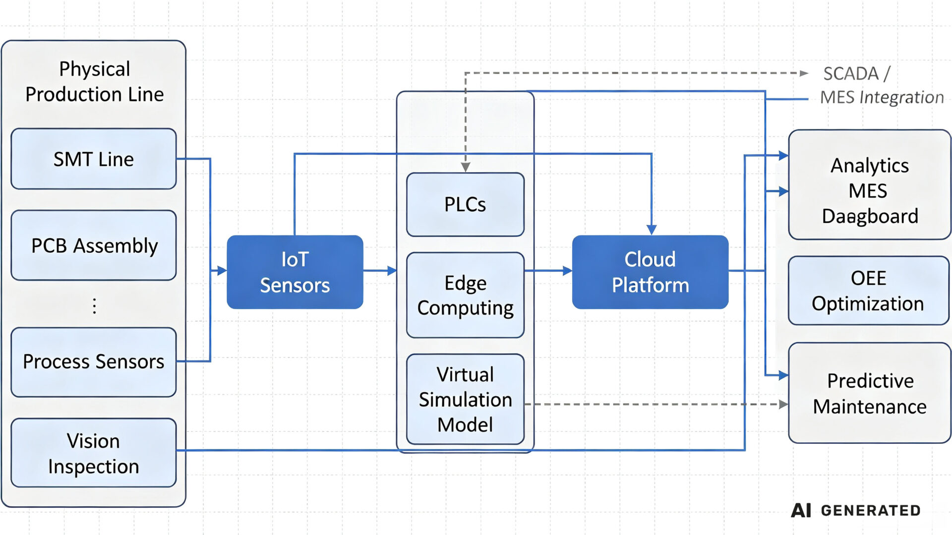 Digital Twin Architecture for Electronics Manufacturing