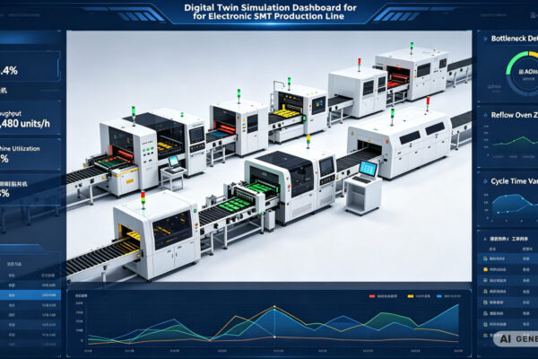 Digital Twin Simulation Dashboard for Electronics SMT Production Line