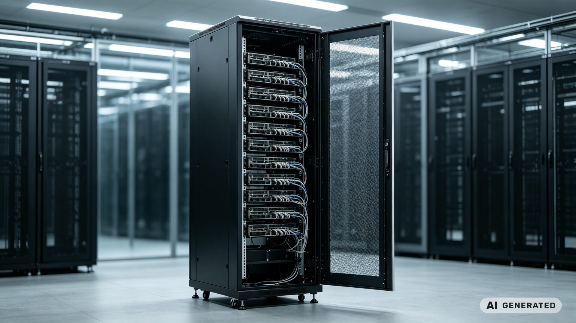 Heavy Duty Server Cabinet AI GPU High Density Rack