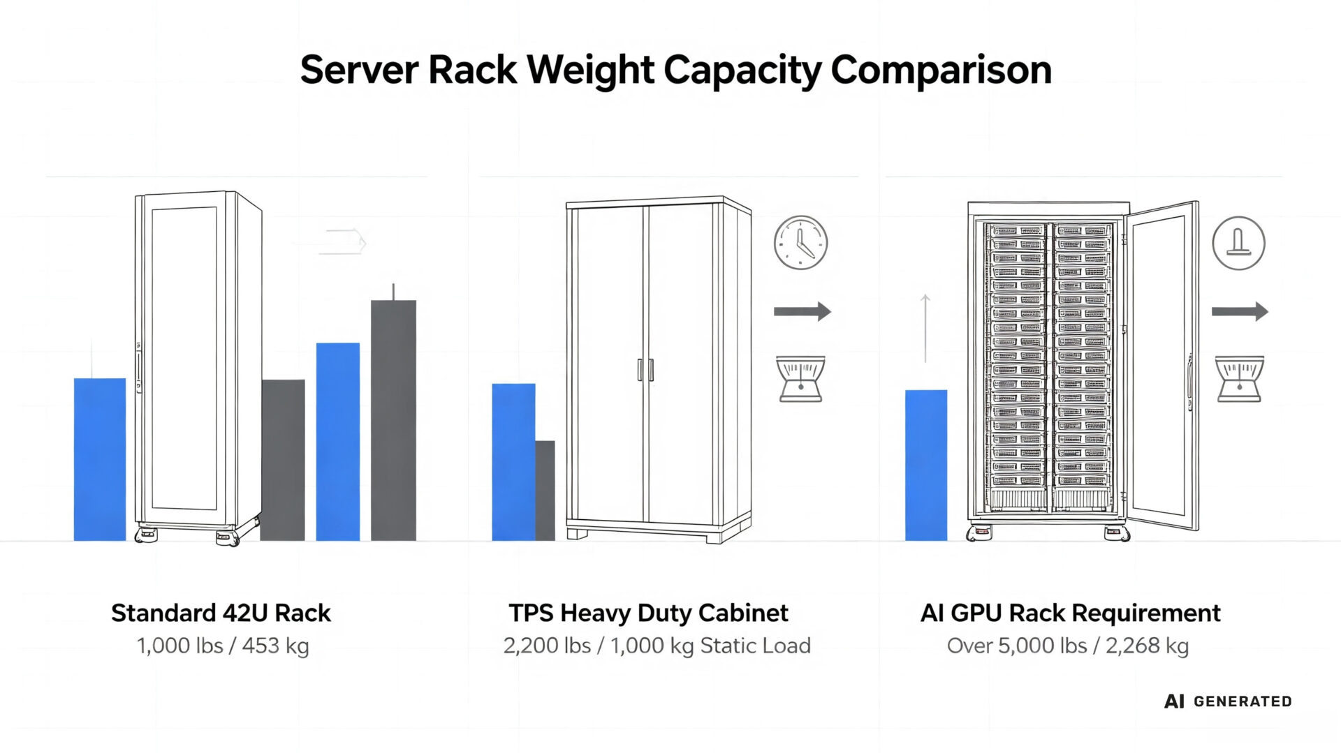 Heavy Duty Server Rack Load Capacity Comparison AI