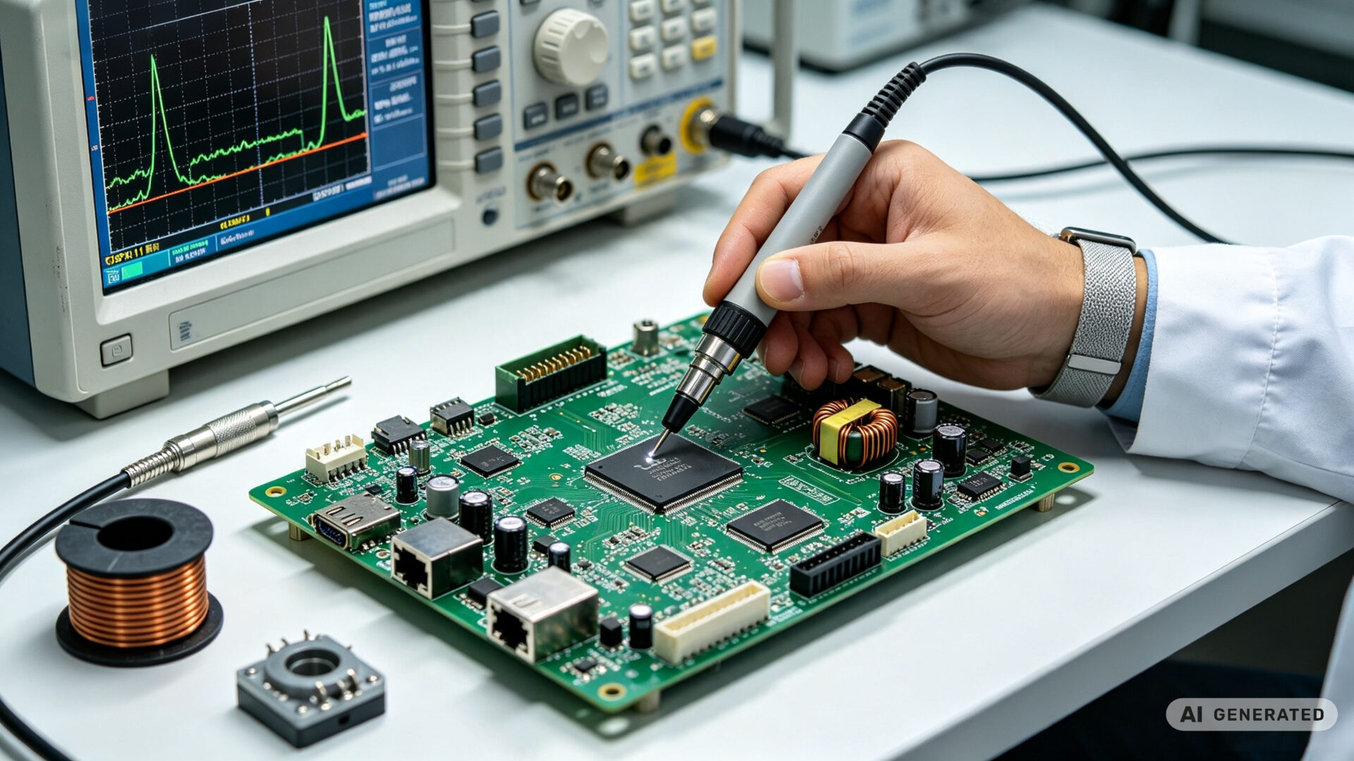 Industrial Control EMC Pre-Test Conducted Emissions Debugging