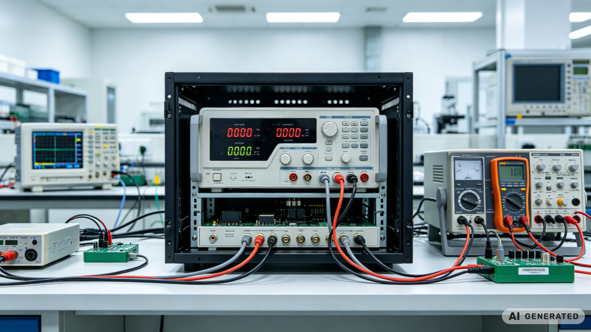 Industrial Power Supply System for Test Bench and Measurement Equipment