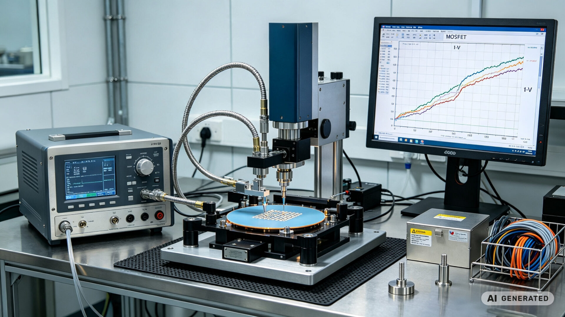 Precision Voltage Current Source Semiconductor I-V Curve Tracing Setup