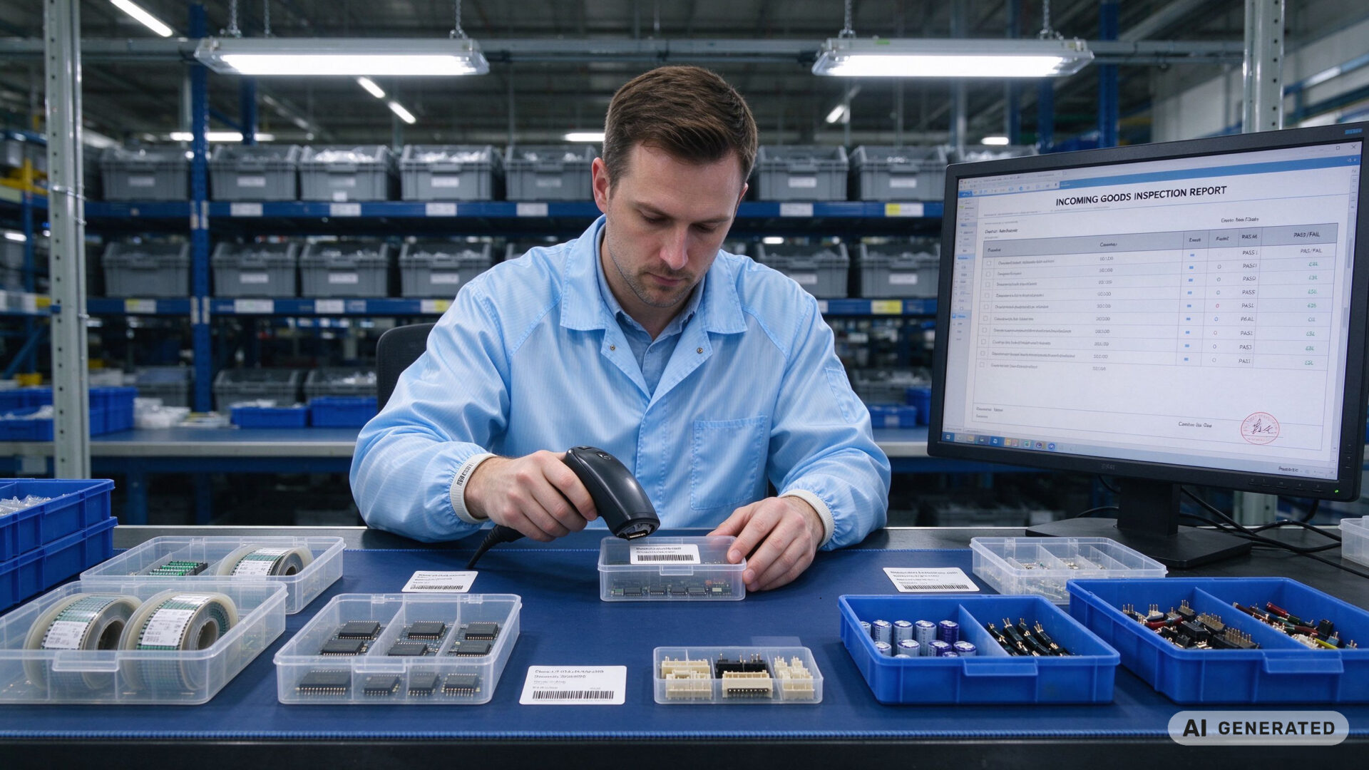 BOM kitting and quality inspection