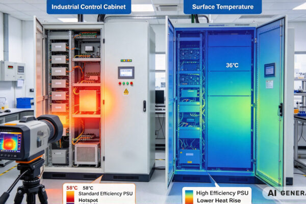 Control Cabinet Heat Reduction High Efficiency DIN Rail Power Supply