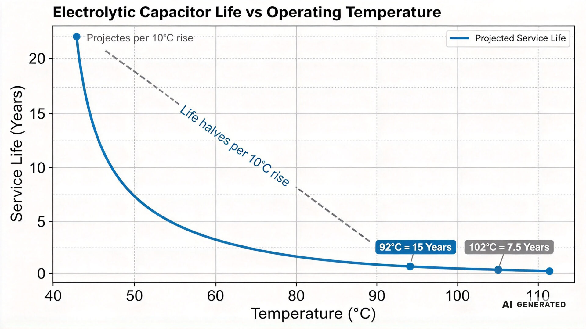 Electrolytic Capacitor Life Temperature DIN Rail Power Supply