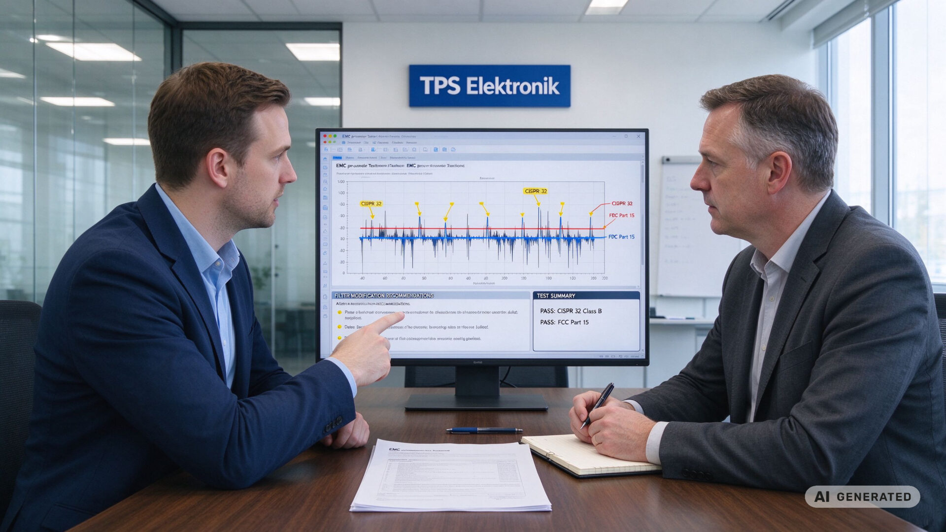FCC Part 15 EMI Testing Pre-Compliance Report TPS